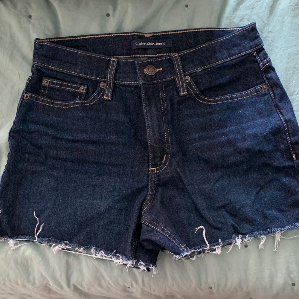 Calvin Klein Dark Blue Denim Shorts